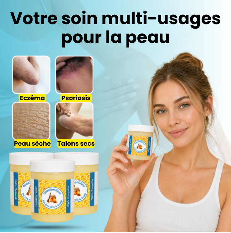 GlacierGlow Skin - Baume nourrissant pour peaux sèches et sensibles