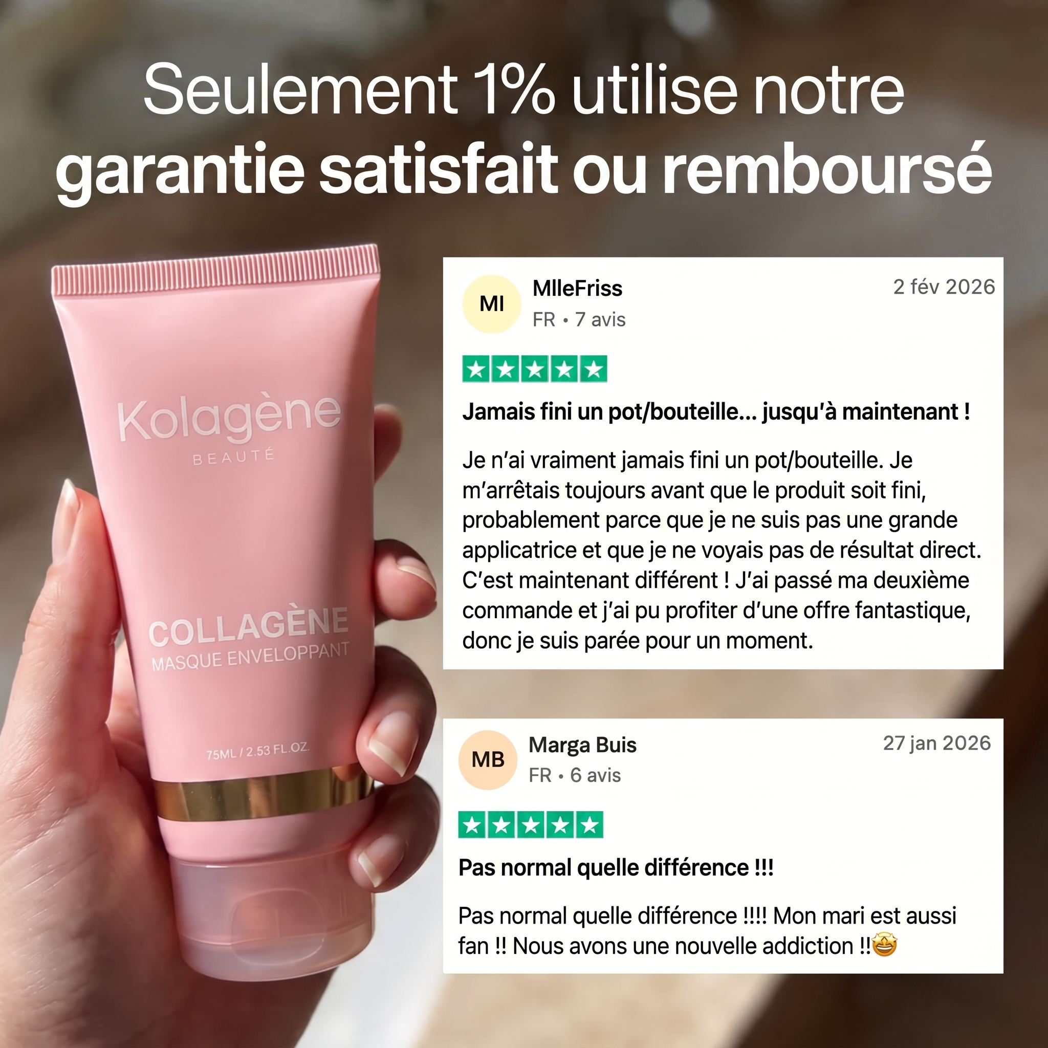 Kolagène — Masque bio-collagène + Pinceau
