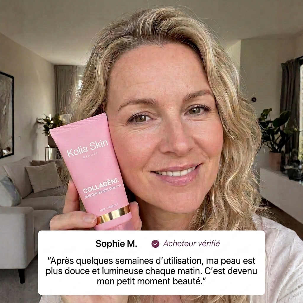 Avis client vérifié sur le masque collagène Kolia Skin